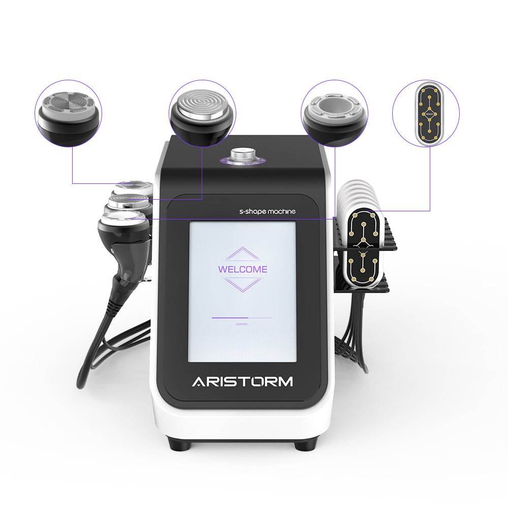Aristorm S-Shape 4-in-1 Ultrasonic Cavitation & RF LED Lipo Laser System - Machine Horizon