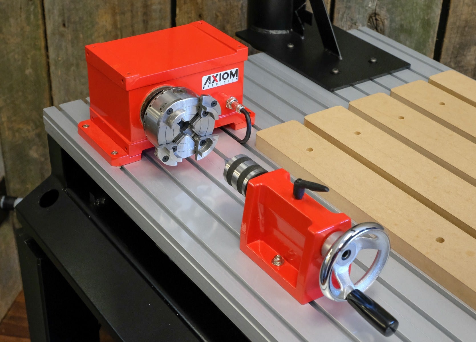 Axiom 4th Axis Rotary Kit with 100mm Chuck for Pro & Elite Series CNCs ARK360