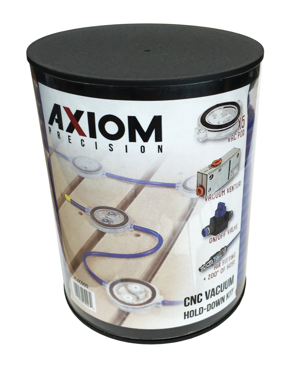 Axiom 5-Pod Vacuum Hold-Down Kit for CNC Routing AVK500