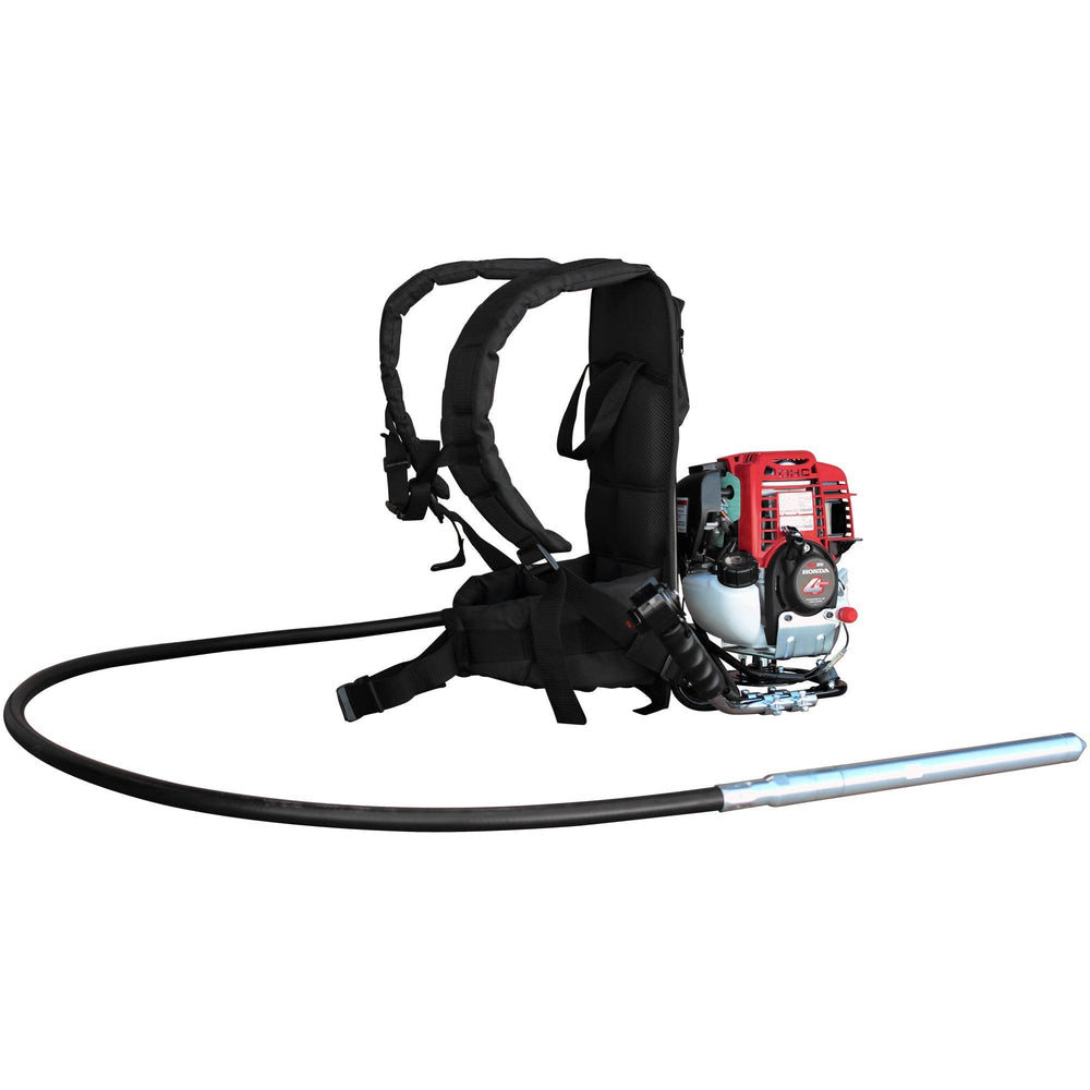 Tomahawk 2HP Honda Concrete Vibrator with Flex Shaft Cable Whip Backpack - Machine Horizon