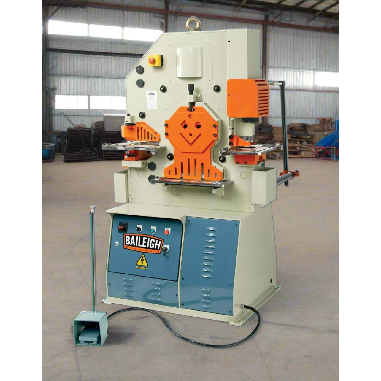 Baileigh industrial machine in a warehouse setting