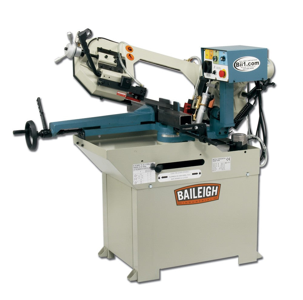 Baileigh BS-250M; Metal Cutting 8.6" Geared Head Band Saw Mitering Head 2HP, 110V, Single Phase 1001396