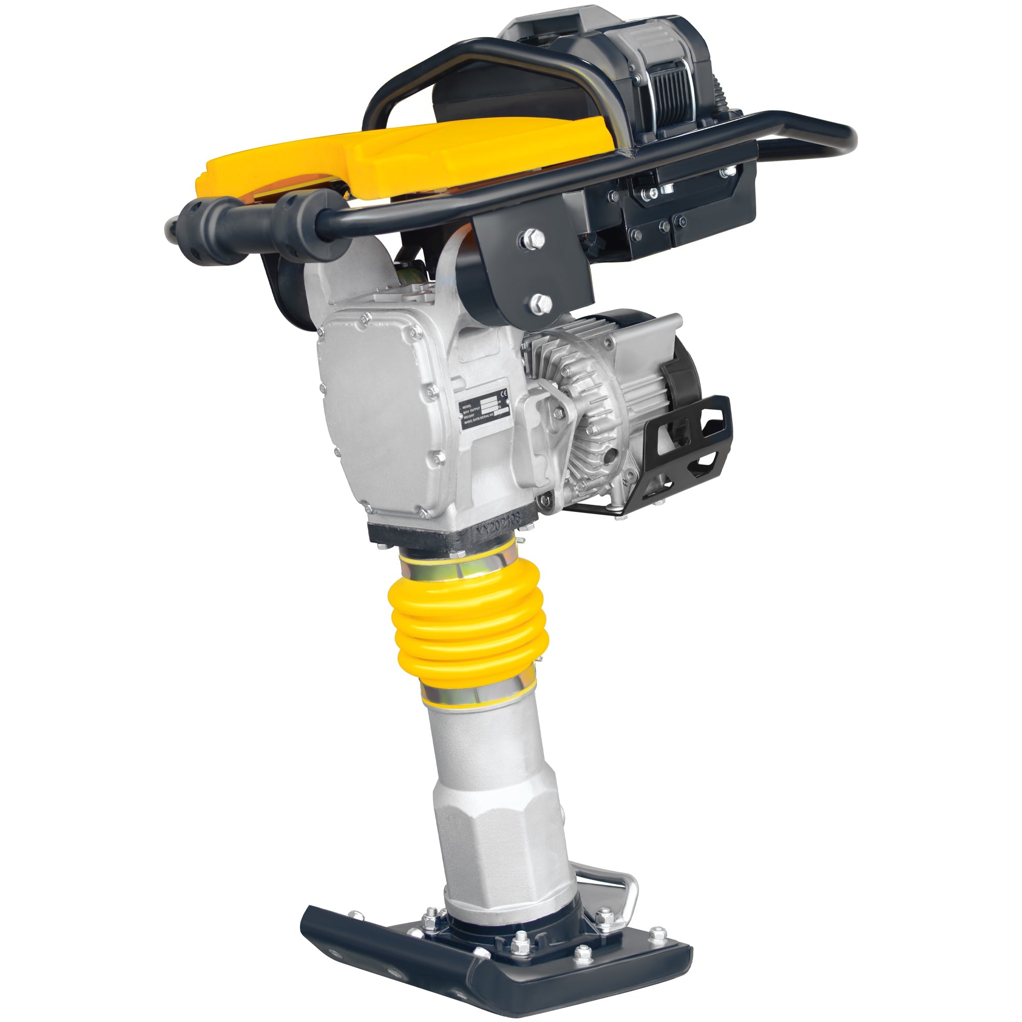 Tomahawk 2.4 HP Battery Powered Vibratory Rammer Tamper Compactor with Honda GXE2.0S Motor