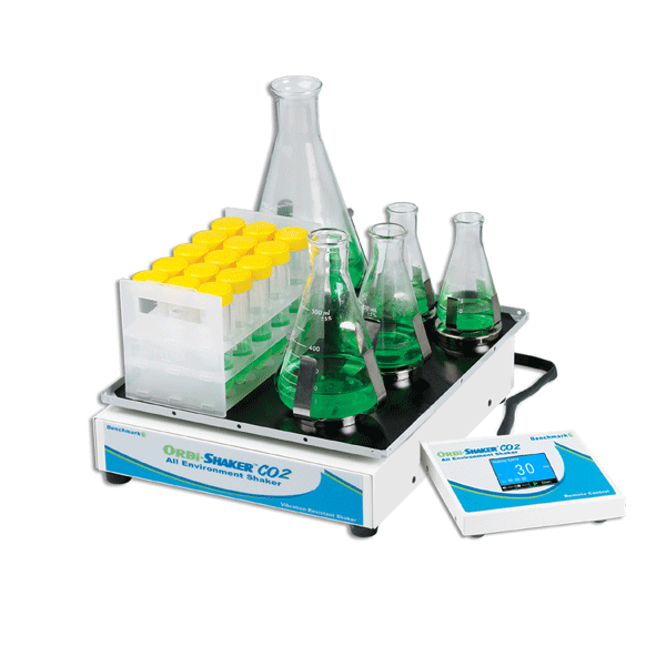 Benchmark Scientific BT4001 Orbi-Shaker CO2 with remote controller and rubber mat platform (13x12") - Machine Horizon