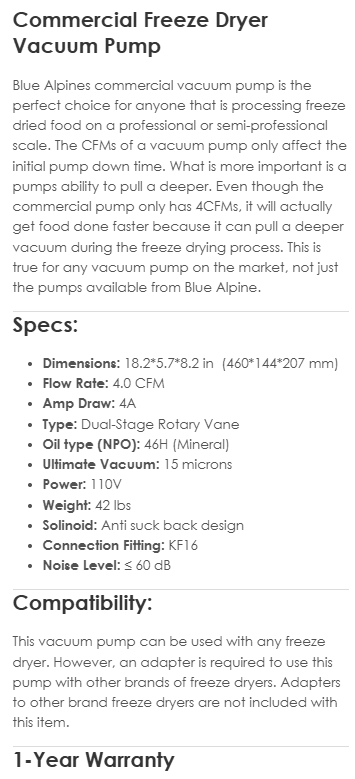 Large Freeze Dryer - Machine Horizon