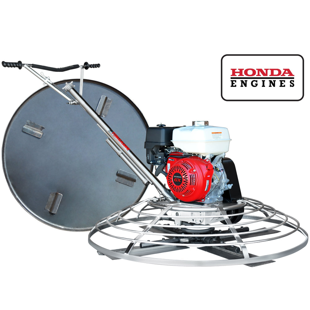Tomahawk 46" Concrete Power Trowel 13HP Honda with Float Pan Cement Finishing Tool - Machine Horizon