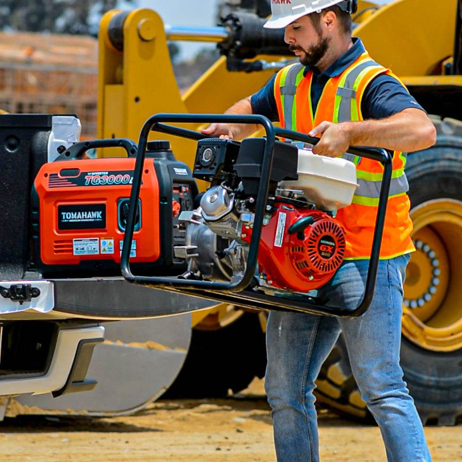 Tomahawk 3 Inch Trash Water Pump 375 GPM 8 HP GX270 powered by Honda Portable Utility - Machine Horizon