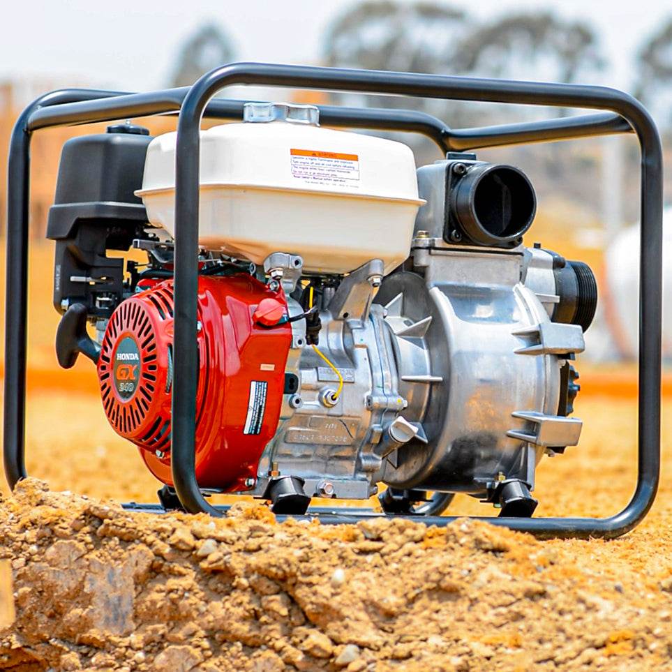 Tomahawk 3 Inch Trash Water Pump 375 GPM 8 HP GX270 powered by Honda Portable Utility - Machine Horizon