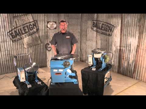 Baileigh WP-750; 110V 13" Welding Positioner, 770 lbs Capacity and 90 degrees 1008397