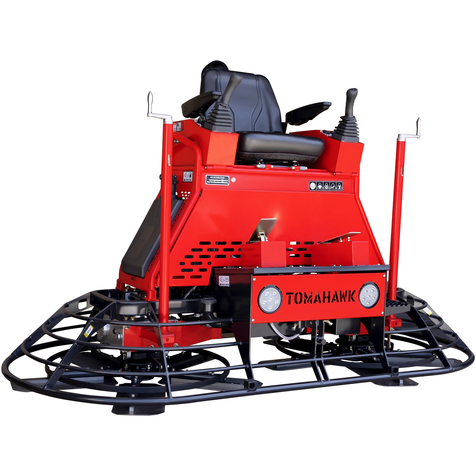 Tomahawk 8 Foot Ride-On Concrete Power Trowel with 35HP Vanguard Engine