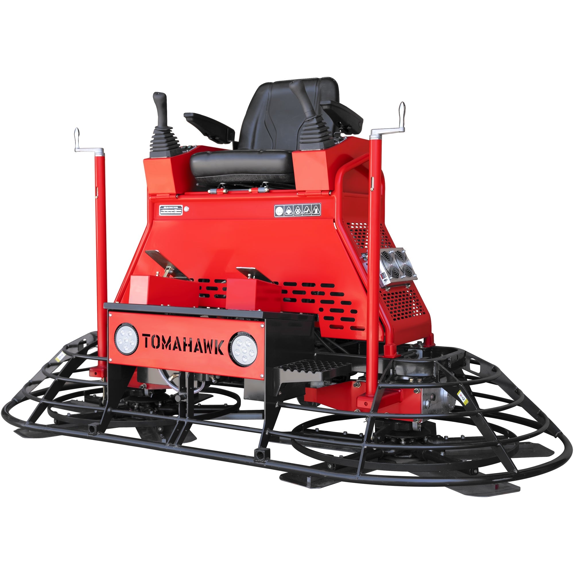 Tomahawk 8 Foot Ride-On Concrete Power Trowel with 35HP Vanguard Engine