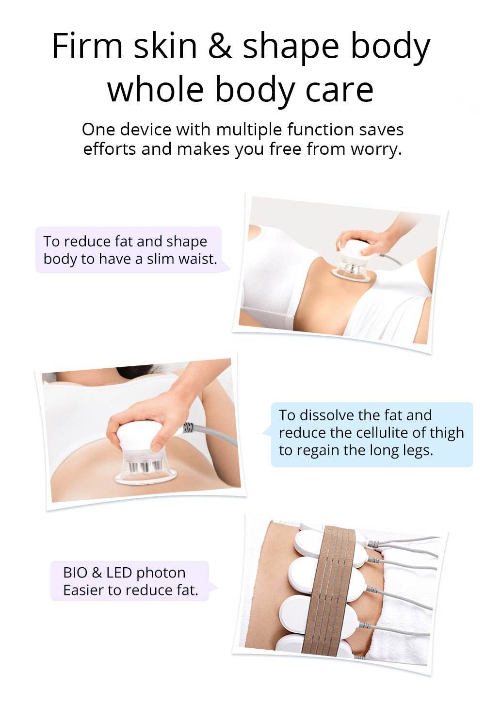 Shape Tactics Cavstorm 40K Cavitation 3.0 with Microcurrent RF System - Machine Horizon