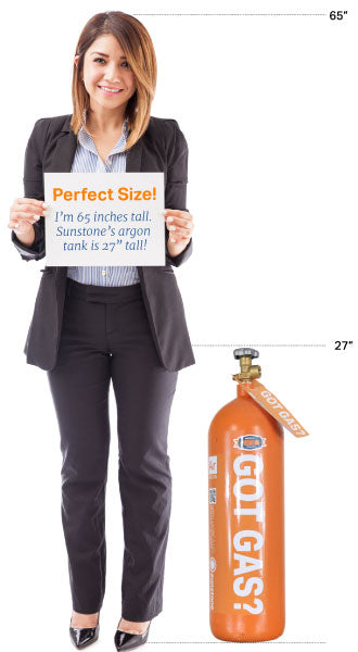 Sunstone Welders Argon Tank