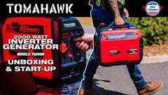 Tomahawk 2000 Watt Inverter Generator Super Quiet Portable Gas Power Professional Use - Machine Horizon