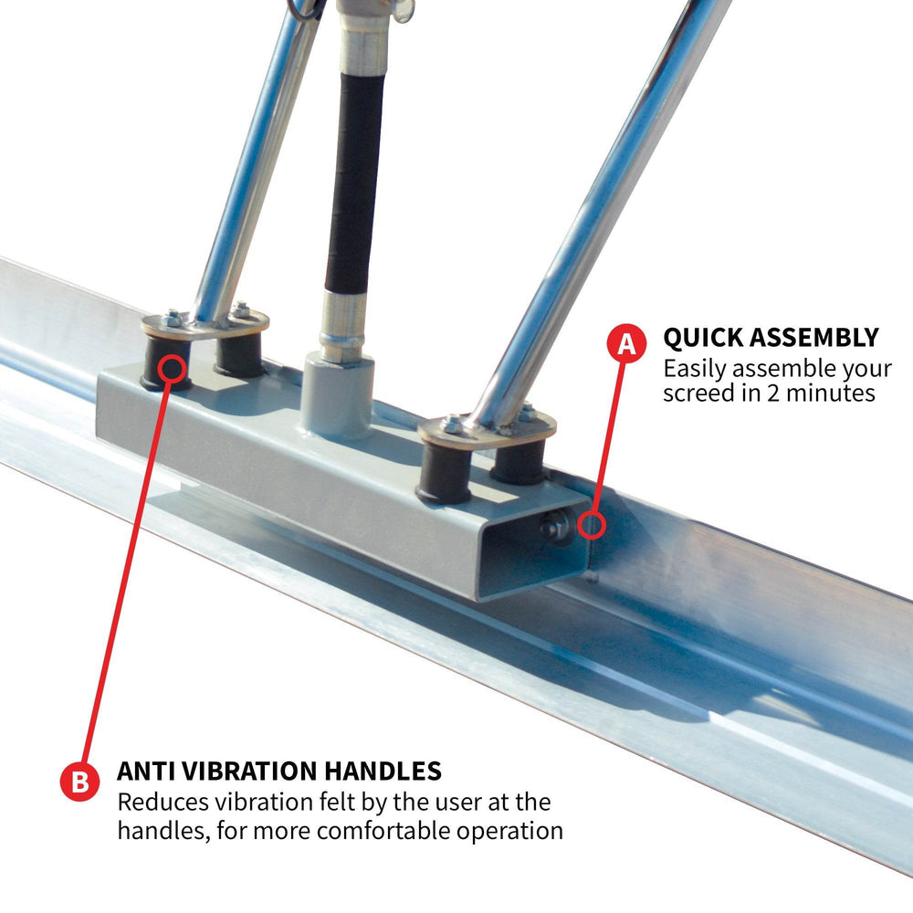 Tomahawk Concrete Power Screed Dual Aluminum Blade Bundle (Choose 2 Boards) - Machine Horizon