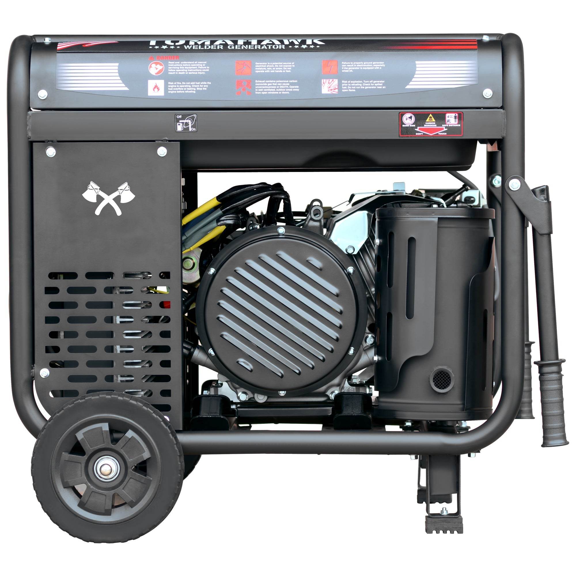 Tomahawk 210 Amp Engine Driven Welder Generator 2000 Watt 15 HP Gas Powered - Machine Horizon